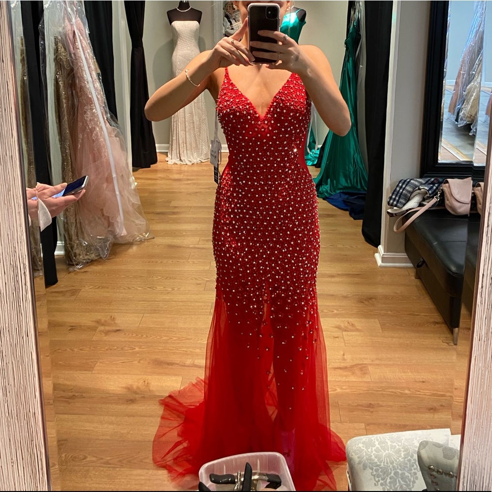 Red Jovani Prom Dress Never Worn
